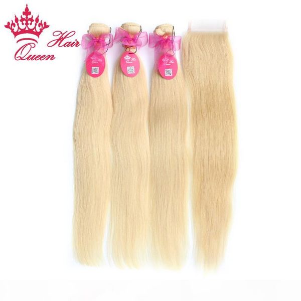 queen hair products bleached #613 blonde 4pcs lot brazilian virgin straight hair 5a grade human hair lace closure with bundles, Black
queen hair products bleached #613 blonde 4pcs lot brazilian virgin straight hair 5a grade human hair lace closure with bundles, Black