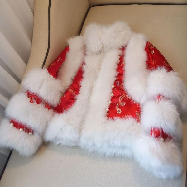red fur coat women 2020 new chinese style court ladies fluffy coat luxury satin thailand clothing fourrure femme abrigo mujer, Black
red fur coat women 2020 new chinese style court ladies fluffy coat luxury satin thailand clothing fourrure femme abrigo mujer, Black