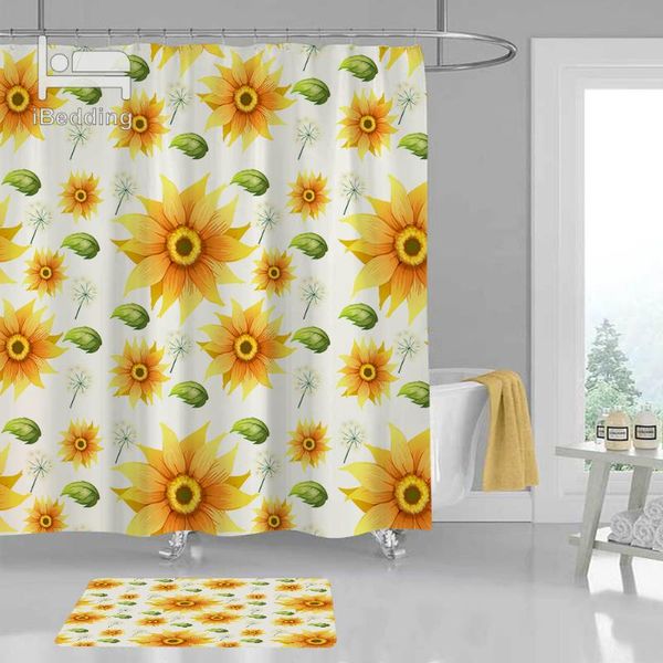 shower curtains cute sunflower bathroom mat set waterproof bath pod polyester decor with hooks 2pcs/set
shower curtains cute sunflower bathroom mat set waterproof bath pod polyester decor with hooks 2pcs/set