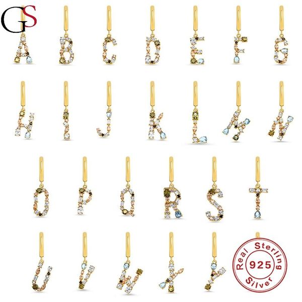 hoop & huggie gs 26 letter earrings for women colored crystal boucle oreille femme 925 sterling silver 2021 trend pendientes party, Golden;silver
hoop & huggie gs 26 letter earrings for women colored crystal boucle oreille femme 925 sterling silver 2021 trend pendientes party, Golden;silver