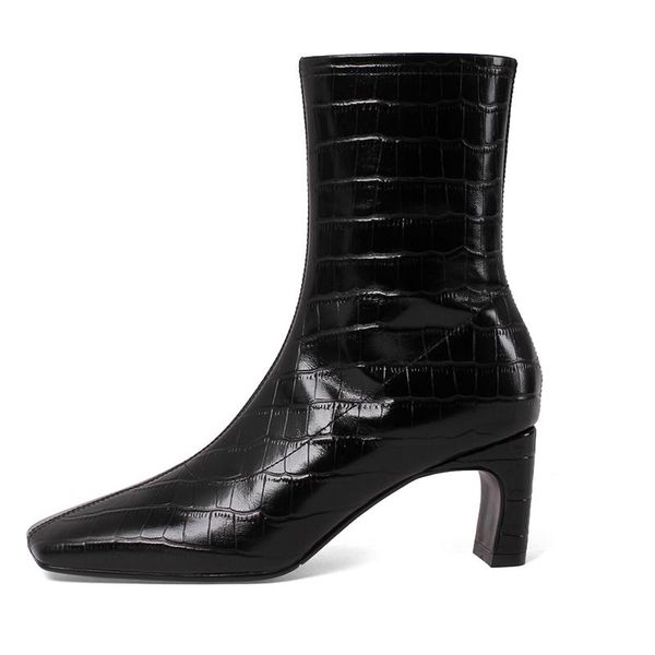 winter for woman new fashion consice new square toe brown zipper big size retro block heels ankle boots 34-40, Black
winter for woman new fashion consice new square toe brown zipper big size retro block heels ankle boots 34-40, Black