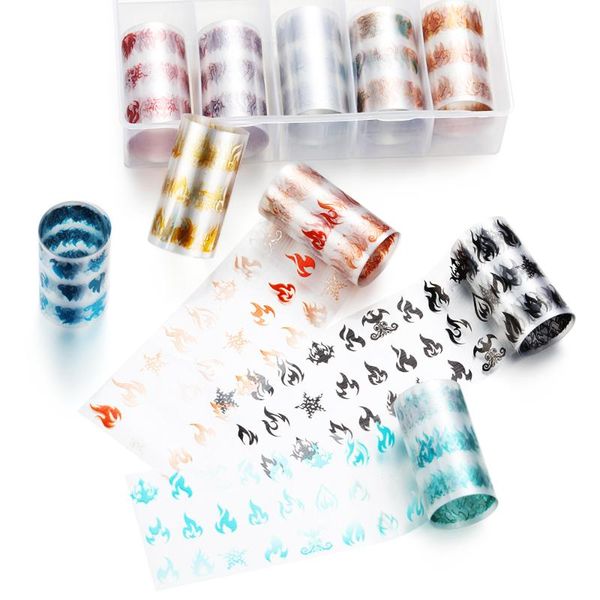 10pcs/box 4*100cm/roll blue gold flame nail foil stickers starry sky nail foils water transfer decal decor diy art sticker, Black
10pcs/box 4*100cm/roll blue gold flame nail foil stickers starry sky nail foils water transfer decal decor diy art sticker, Black