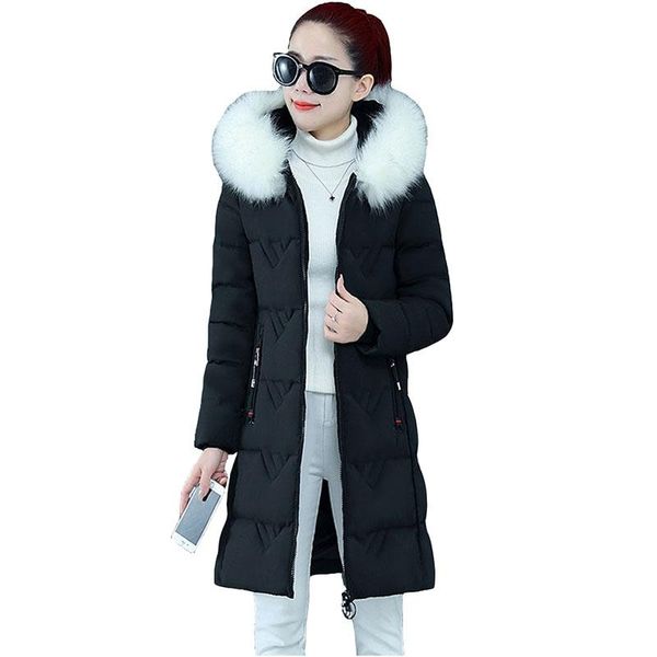 2021 fashion winter parka women warm cotton coat fur collar hooded thicken down cotton jacket slim outerwear kw76, Black
2021 fashion winter parka women warm cotton coat fur collar hooded thicken down cotton jacket slim outerwear kw76, Black
