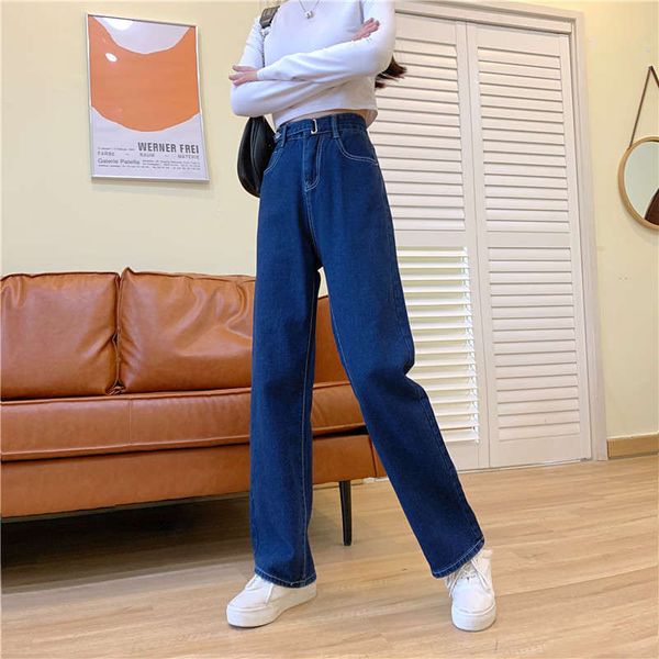 1autumn 2020 new large size waisted slim jeans women's korean version versatile high straight pants fashion ins, Blue
1autumn 2020 new large size waisted slim jeans women's korean version versatile high straight pants fashion ins, Blue