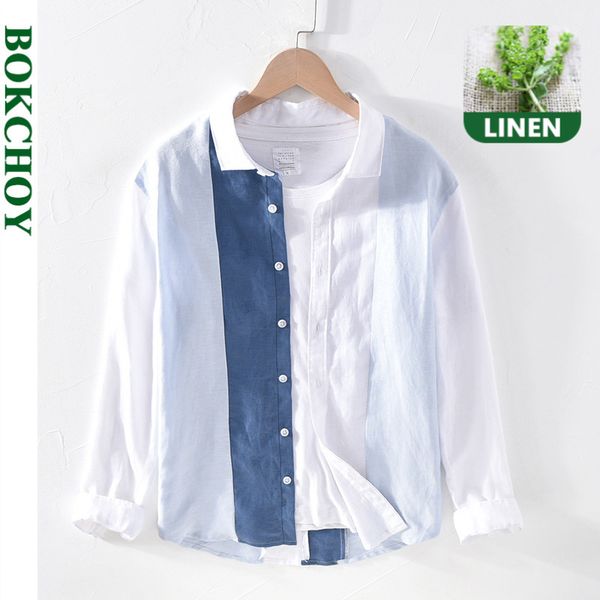 striped linen shirts for man pure hemp made breathable comfortable casual patchwork 2020 autumn winter new gml03-1905 c1212, White;black
striped linen shirts for man pure hemp made breathable comfortable casual patchwork 2020 autumn winter new gml03-1905 c1212, White;black