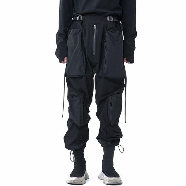 men's pants pupil travel functional front multiple 3d pockets techwear ninjawear punk goth aesthetic, Black
men's pants pupil travel functional front multiple 3d pockets techwear ninjawear punk goth aesthetic, Black