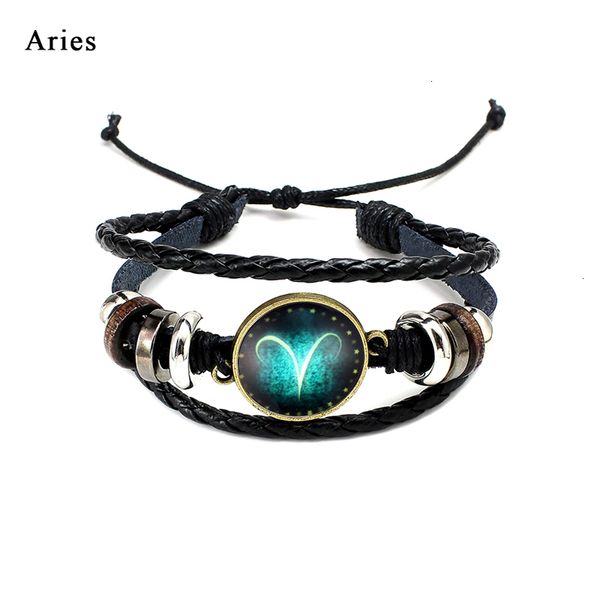 factory price design leather new twelve constellations fashion jewelry bracelets retro hand-woven beads diy zodiac brace, Black
factory price design leather new twelve constellations fashion jewelry bracelets retro hand-woven beads diy zodiac brace, Black