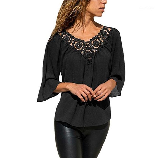 women's blouses & shirts women lace chiffon blouse shirt office ladies hollow out solid female camisas mujer casual v neck blusas, White
women's blouses & shirts women lace chiffon blouse shirt office ladies hollow out solid female camisas mujer casual v neck blusas, White