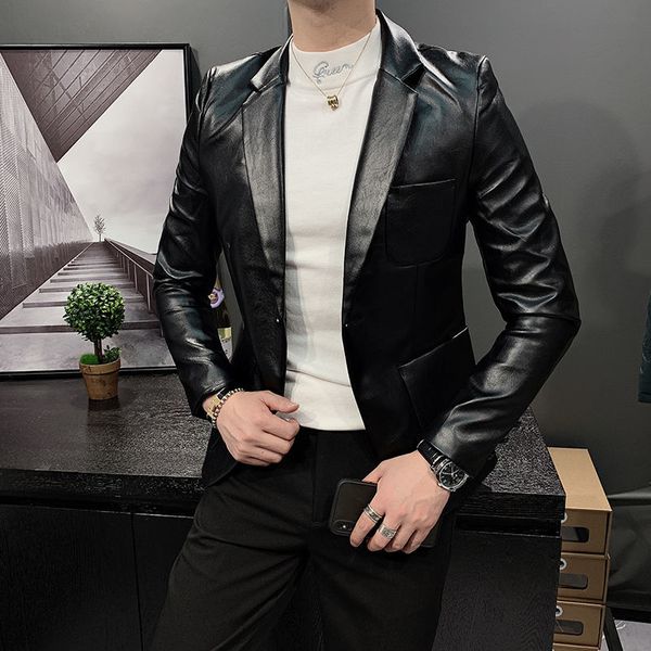 2020 autumn male suit korean thin blazer hombre fashion ball blazers for men business plutonium leather jacket t759, White;black
2020 autumn male suit korean thin blazer hombre fashion ball blazers for men business plutonium leather jacket t759, White;black
