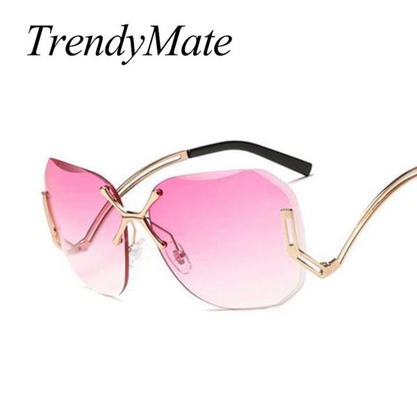 sunglasses rimless pink men women 2021 brand designer big frame sun glasses oversize lunette femme 756m, White;black
sunglasses rimless pink men women 2021 brand designer big frame sun glasses oversize lunette femme 756m, White;black