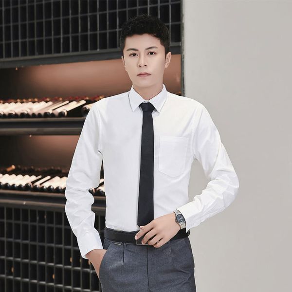 new spring and autumn white shirt men's work base business leisure oxford spinning cotton, White;black
new spring and autumn white shirt men's work base business leisure oxford spinning cotton, White;black