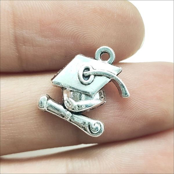 lot 100pcs doctoral cap hat antique silver charms pendants jewelry making bracelet necklace earrings 17*14mm dh0853, Bronze;silver
lot 100pcs doctoral cap hat antique silver charms pendants jewelry making bracelet necklace earrings 17*14mm dh0853, Bronze;silver