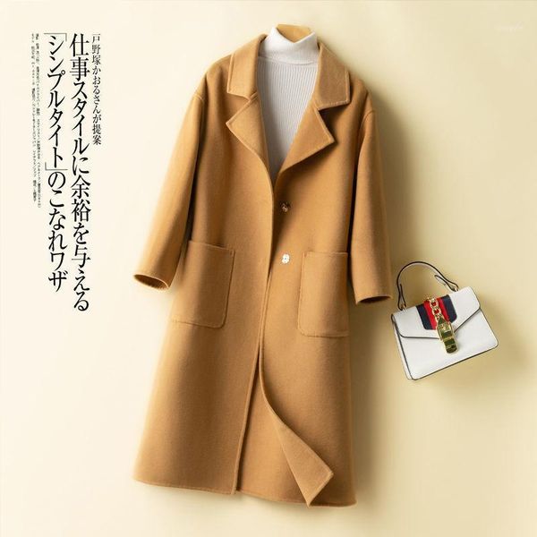 2021 double faced denim wool overcoat women's middle and long high-end tweed overcoat 100% wool cloth hepburn style1, Black
2021 double faced denim wool overcoat women's middle and long high-end tweed overcoat 100% wool cloth hepburn style1, Black