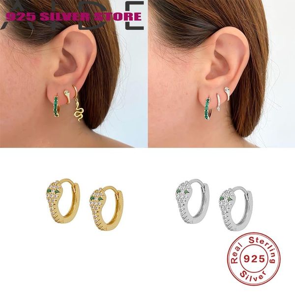 hoop & huggie aide 925 sterling silver small earrings for women gold color round chain snake circle jewelry, Golden;silver
hoop & huggie aide 925 sterling silver small earrings for women gold color round chain snake circle jewelry, Golden;silver