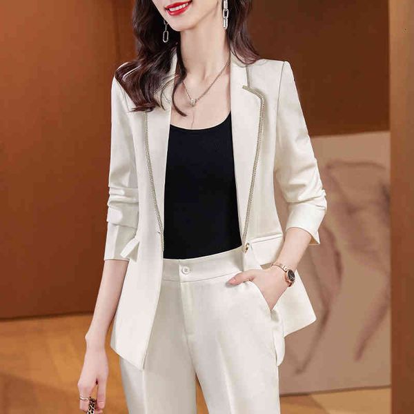women's two piece pants fabric elegant white plus size formal uniform designs pantsuits autumn winter professional business blazers set
women's two piece pants fabric elegant white plus size formal uniform designs pantsuits autumn winter professional business blazers set