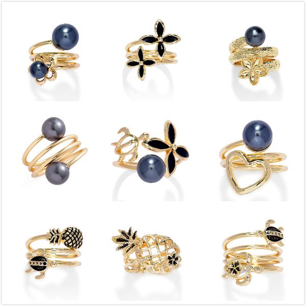 rings of colorful fashion crystal gold plated tortoise pearl adjustable drum enamel large jewelry flower hawaiian rings for women, Silver
rings of colorful fashion crystal gold plated tortoise pearl adjustable drum enamel large jewelry flower hawaiian rings for women, Silver
