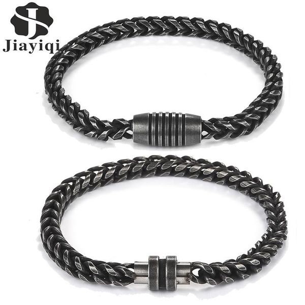 link, chain vintage bracelet titanium steel magnetic clasp bangle for men fashion punk hiphop goth wristband jewelry christmas gift, Black
link, chain vintage bracelet titanium steel magnetic clasp bangle for men fashion punk hiphop goth wristband jewelry christmas gift, Black