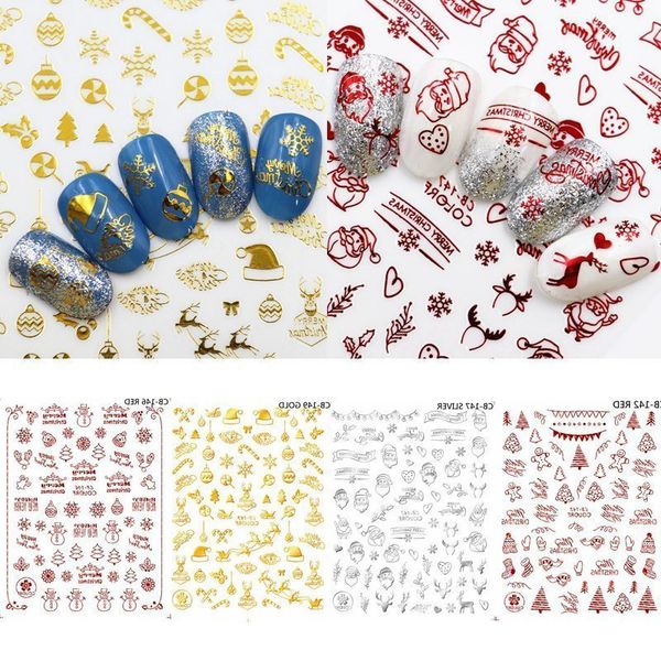 christmas nail art stickers gold silver red color snowflake snowman christmas tree santa hollow nail decals manicure decor, Black
christmas nail art stickers gold silver red color snowflake snowman christmas tree santa hollow nail decals manicure decor, Black