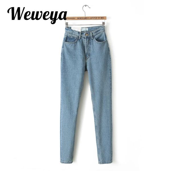 women's jeans weweya woman high waist denim pants vintage slim pencil mom boyfriend for women trousers female, Blue
women's jeans weweya woman high waist denim pants vintage slim pencil mom boyfriend for women trousers female, Blue