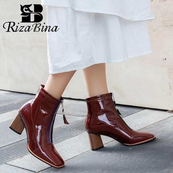 boots rizabina women high heel genuine leather strange winter autumn shoes fashion ankle size 34-39, Black
boots rizabina women high heel genuine leather strange winter autumn shoes fashion ankle size 34-39, Black