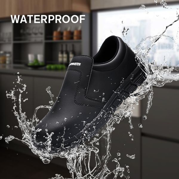 chef shoes for men kitchen non-slip waterproof non slip cover leather oil proof work shoes safety shoes l restauran, Red;white
chef shoes for men kitchen non-slip waterproof non slip cover leather oil proof work shoes safety shoes l restauran, Red;white