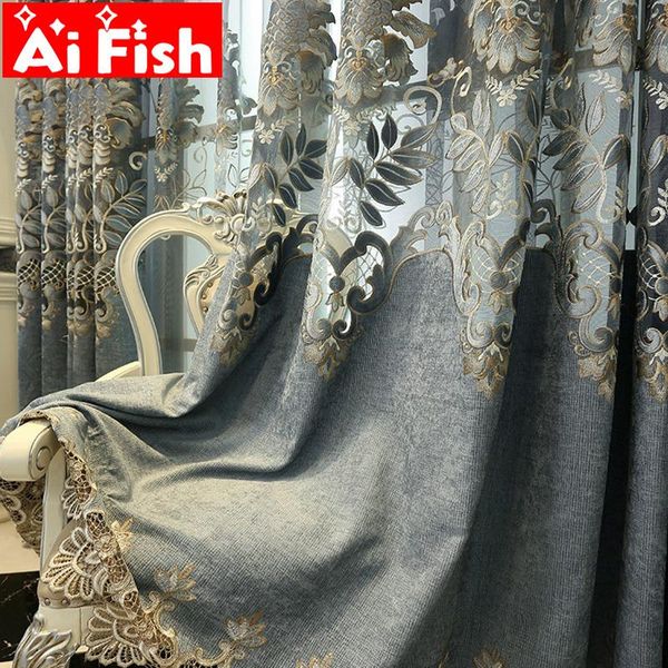 curtain & drapes european luxury thick semi-shading curtains for living room embroidered tulle bedroom home decor m127-4
curtain & drapes european luxury thick semi-shading curtains for living room embroidered tulle bedroom home decor m127-4