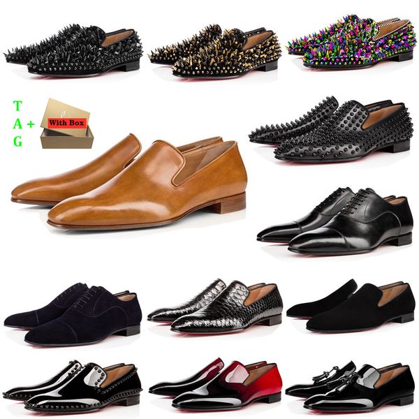 man red bottoms shoes designers low flat rivets embroidery mens business banquet dress shoe luxurys patent suede stylist spikes genuine leat, Black
man red bottoms shoes designers low flat rivets embroidery mens business banquet dress shoe luxurys patent suede stylist spikes genuine leat, Black