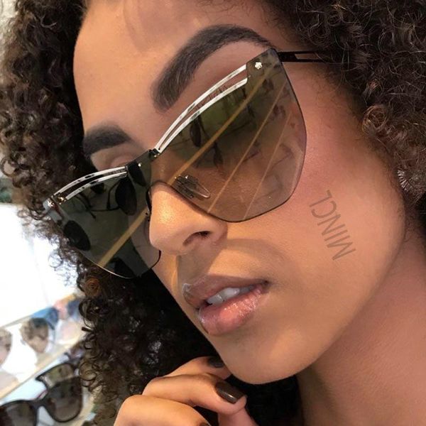 sunglasses punk one piece big cat women cool sun glasses female fashion rimless metal eyewear uv400 fml, White;black
sunglasses punk one piece big cat women cool sun glasses female fashion rimless metal eyewear uv400 fml, White;black