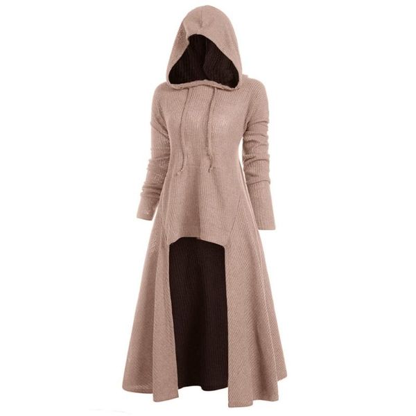 women's sweater fashion hooded plus size vintage cloak high low sweater blouse party night vintage long sleeve streetwear, White;black
women's sweater fashion hooded plus size vintage cloak high low sweater blouse party night vintage long sleeve streetwear, White;black