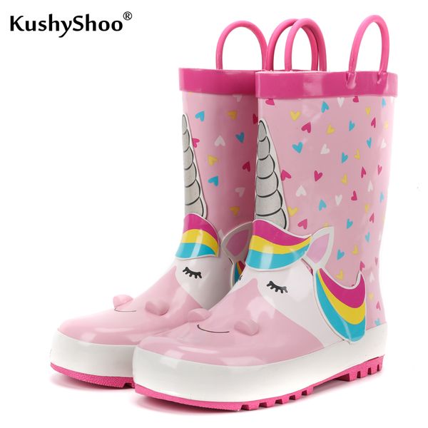 kushyshoo rain boots kids waterproof children' rubber boots girls 3d cartoon pink unicorn toddler rainboots q1216, Black;grey
kushyshoo rain boots kids waterproof children' rubber boots girls 3d cartoon pink unicorn toddler rainboots q1216, Black;grey
