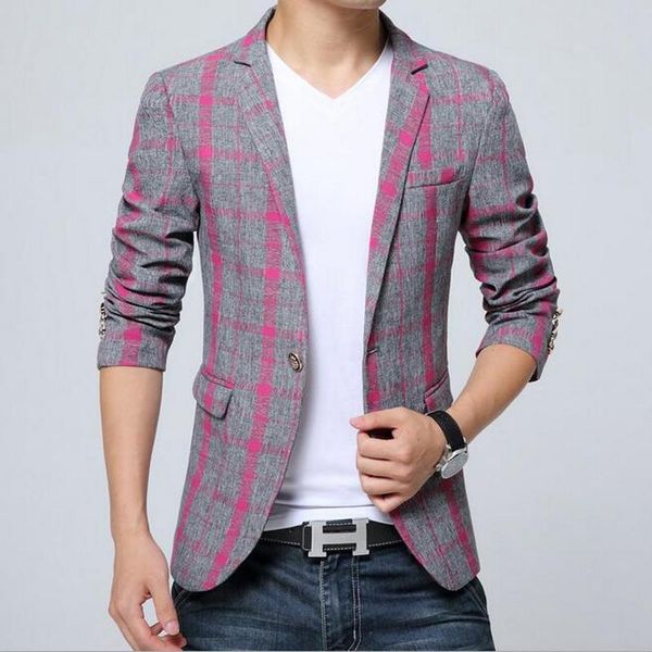 vxo mens blazer spring autumn men casual plaid stripe blazer suit jacket men's slim fit male wedding dress blazers, White;black
vxo mens blazer spring autumn men casual plaid stripe blazer suit jacket men's slim fit male wedding dress blazers, White;black