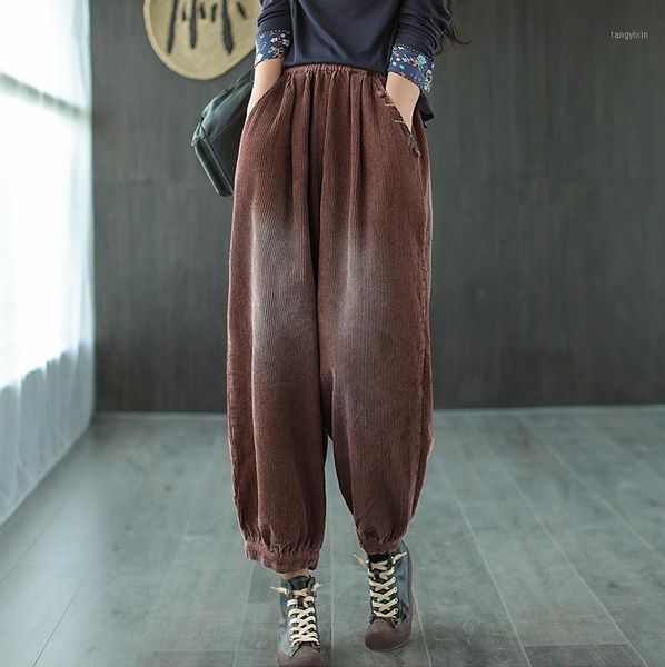 autumn winter pants women elastic waist retro corduroy trousers 2020 ladies loose casual all-match lantern pants1, Black;white
autumn winter pants women elastic waist retro corduroy trousers 2020 ladies loose casual all-match lantern pants1, Black;white