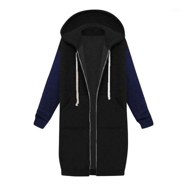2020 autumn casual women long hoodies sweatshirt coat zip up outerwears hooded jacket winter pockets plus size outwear 1, Black
2020 autumn casual women long hoodies sweatshirt coat zip up outerwears hooded jacket winter pockets plus size outwear 1, Black