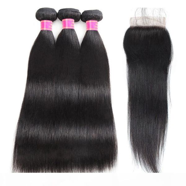 wholesale good 9a mink brazilian peruvian malaysian virgin straight hair 3 bundles with 4*4 lace closure human hair bundles with closure, Black
wholesale good 9a mink brazilian peruvian malaysian virgin straight hair 3 bundles with 4*4 lace closure human hair bundles with closure, Black