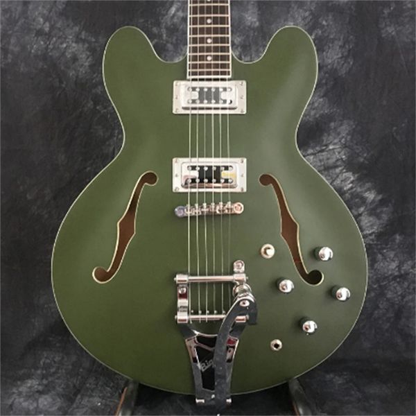 custom made 335 jazz half hollow body green electric guitar bridge trill hardware chrome plating guitars guitarra
custom made 335 jazz half hollow body green electric guitar bridge trill hardware chrome plating guitars guitarra