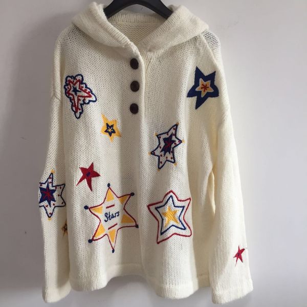 2020 milan runway sweater hooded long sleeve embroidery high end jacquard pullover women designer sweater 1118-1, White;black
2020 milan runway sweater hooded long sleeve embroidery high end jacquard pullover women designer sweater 1118-1, White;black