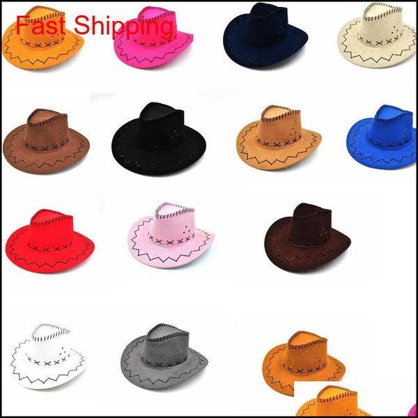 14colors western cowboy hats men women kids brim caps retro sun visor knight hat outdoor cowgir qylrmp alice_bag, Black;white
14colors western cowboy hats men women kids brim caps retro sun visor knight hat outdoor cowgir qylrmp alice_bag, Black;white