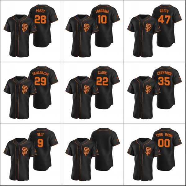 san francisco giants 28 buster posey 22 will clark 10 evan longoria men women youth custom black alternate 2020 authentic jersey
san francisco giants 28 buster posey 22 will clark 10 evan longoria men women youth custom black alternate 2020 authentic jersey
