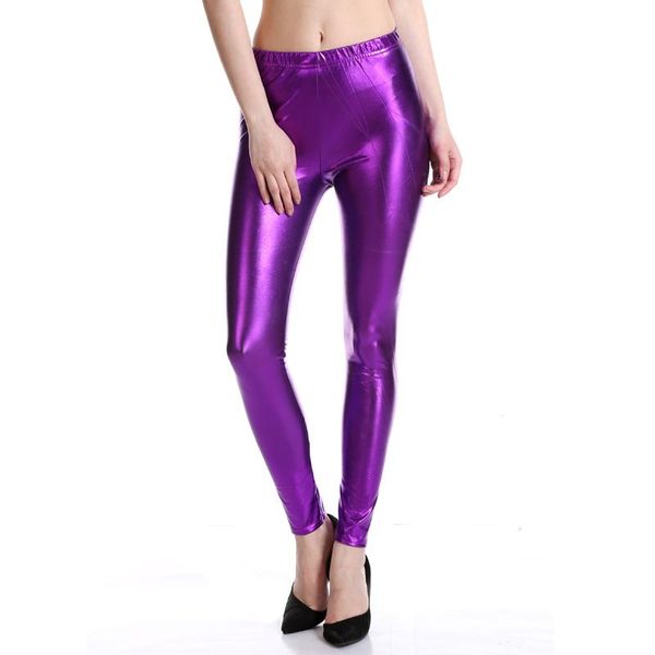 women's leggings liquid wet look shiny metallic stretch women faux leather elastic waist pants trousers, Black
women's leggings liquid wet look shiny metallic stretch women faux leather elastic waist pants trousers, Black