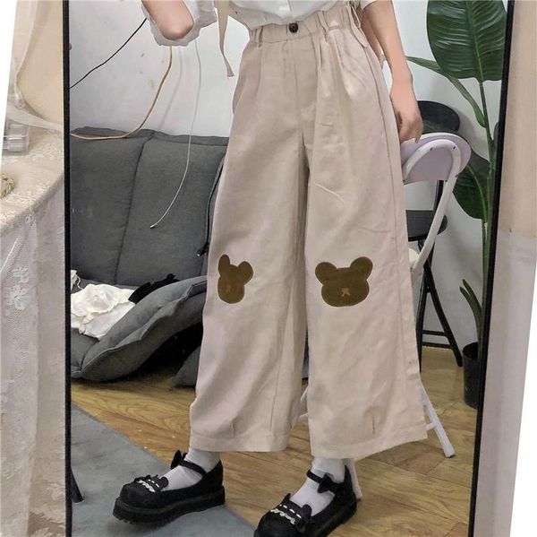 japanese kawaii women soft girl pants korean teen girls loose thin cartoon bear embroidery pants wild casual female cute pants, Black;white
japanese kawaii women soft girl pants korean teen girls loose thin cartoon bear embroidery pants wild casual female cute pants, Black;white
