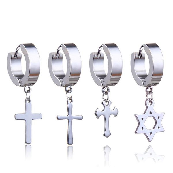 hip hop dangle earings stainless steel little cross drop earrings statement jewelry charm hollow drop earring women men punk, Silver
hip hop dangle earings stainless steel little cross drop earrings statement jewelry charm hollow drop earring women men punk, Silver