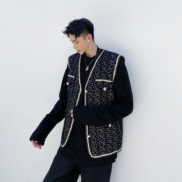 2020 men vintage sharpening waistcoat ladies'sweater korean style sleeveless jacket outerwear pd53, White;black
2020 men vintage sharpening waistcoat ladies'sweater korean style sleeveless jacket outerwear pd53, White;black