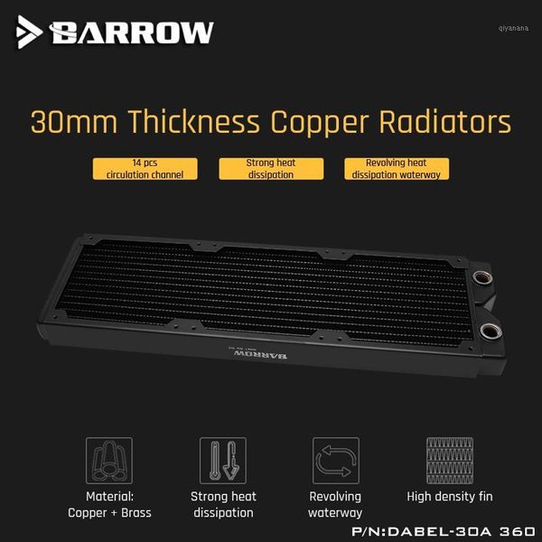 fans & coolings barrow dabel-30a 360 copper radiator 30mm thickness 14pcs circulation channel suitable for 120mm fans1
fans & coolings barrow dabel-30a 360 copper radiator 30mm thickness 14pcs circulation channel suitable for 120mm fans1