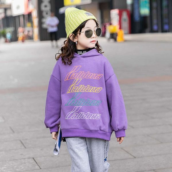 2020 mycos new girls' hooded sweater kids' korean printed with foreign sle and veet children's pullover, Black
2020 mycos new girls' hooded sweater kids' korean printed with foreign sle and veet children's pullover, Black