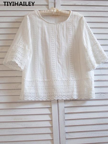 women's t-shirt tiyihailey 2021 summer cotton for women half sleeve o-neck embroidery tees thin soft white japan style1
women's t-shirt tiyihailey 2021 summer cotton for women half sleeve o-neck embroidery tees thin soft white japan style1