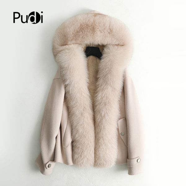 pudi women fall winter new wool fox collar jacket with rabbit fur inside long style pocket leisure coat zy126 201031, Black
pudi women fall winter new wool fox collar jacket with rabbit fur inside long style pocket leisure coat zy126 201031, Black
