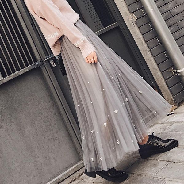 skirts women pleated fashion girls daily wear summer tulle long mesh tutu skirt preal beading maxi faldas mujer moda 2021, Black
skirts women pleated fashion girls daily wear summer tulle long mesh tutu skirt preal beading maxi faldas mujer moda 2021, Black