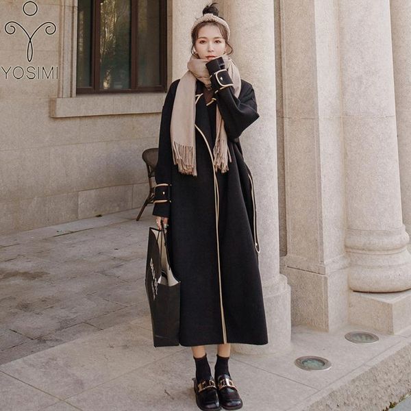 yosimi wool long women coat 2020 autumn winter maxi loose wide-waistrd turn-down collar maxi plus size women woolen jacket black
yosimi wool long women coat 2020 autumn winter maxi loose wide-waistrd turn-down collar maxi plus size women woolen jacket black