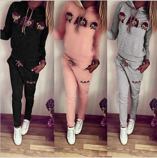 monkey hooded cute suit set 2021 women tracksuit two piece sport style outfit jogging sweatshirt fitness lounge sportwear, Gray
monkey hooded cute suit set 2021 women tracksuit two piece sport style outfit jogging sweatshirt fitness lounge sportwear, Gray