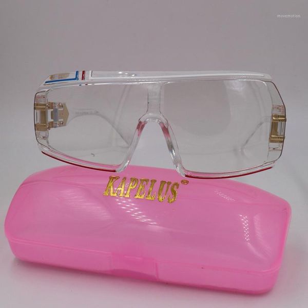 kapelus full transparent frame glasses anti-radiation glasses new big face sunglasses for men and women1, White;black
kapelus full transparent frame glasses anti-radiation glasses new big face sunglasses for men and women1, White;black
